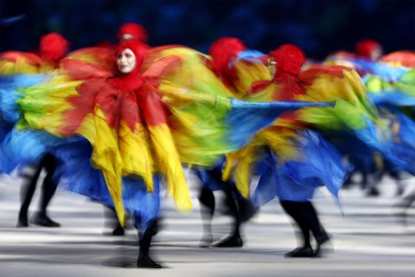 Dancers performing at the closing ceremony