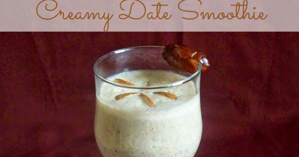 Creamy date smoothie