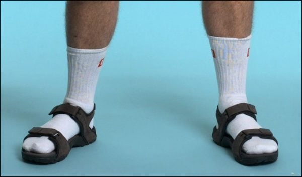 Socks on Sandals