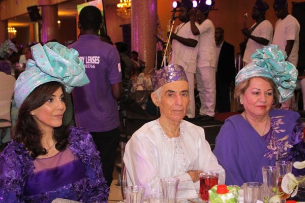 Family of the Bride: Mother of the Bride, Mrs. Nooshin (left); Grand Father, Mr. Khosrow and Grand Mother, Mrs. Monir.