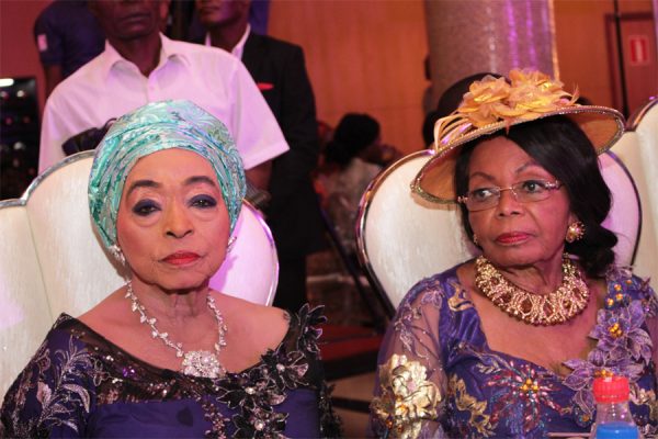 From left: Mrs. Abba Folawiyo and Iya Oge of Lagos, Mrs. Oprah Benson.