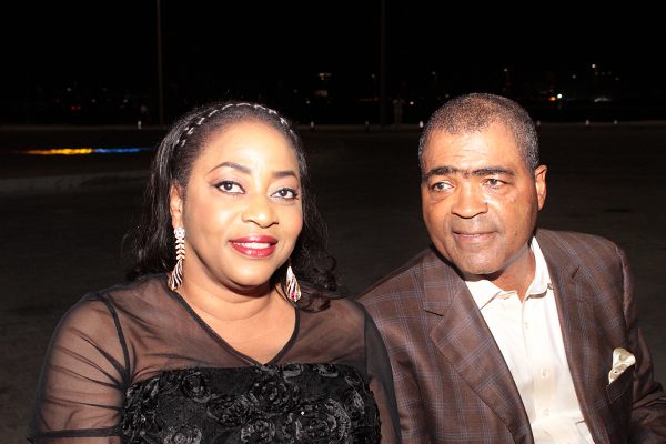 Former minister of state for defence, Demola Seriki and wife, Wolisat.