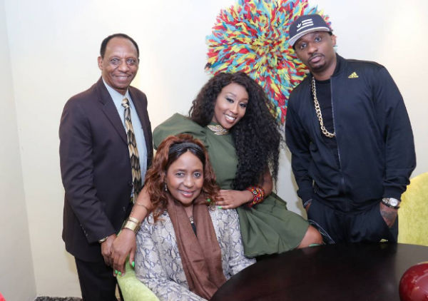 Kimani's parents and brother were present at the official launch | TheCable Lifestyle