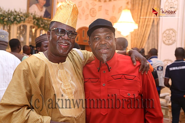 Chief Gbenga Obasa (l) and Chief Mike Inegbese.
