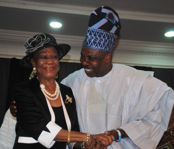 Celebrant Folake Solanke [SAN] and Ogun State governor Ibikunle Amosun