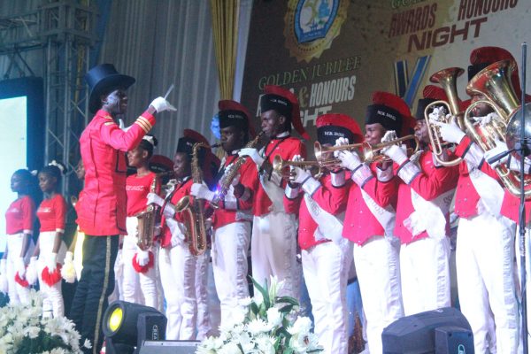 Real Brass Ochestra Entertaining Guest during the Rivers State Golden Jubilee Awards and houours Night Weekend in Port Harcourt. Photo: Nwankpa Chijioke