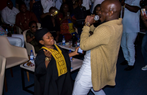 Osita Iheme and Ykee Benda getting down to business while the latter performed