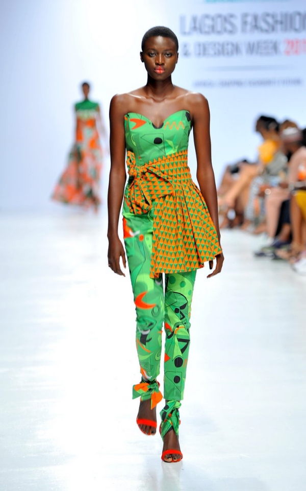 africa inspiredModel wearing a piece from the Africa Inspired Fashion by Heineken at the Heineken Lagos Fashion And Design Week 2017 002
