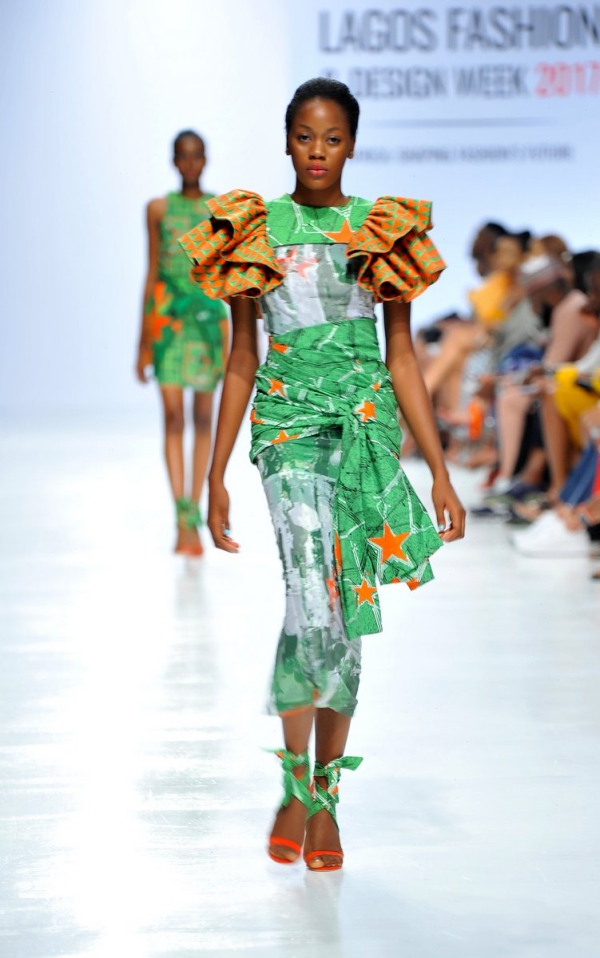 africa inspiredModel wearing a piece from the Africa Inspired Fashion by Heineken at the Heineken Lagos Fashion And Design Week 2017 007