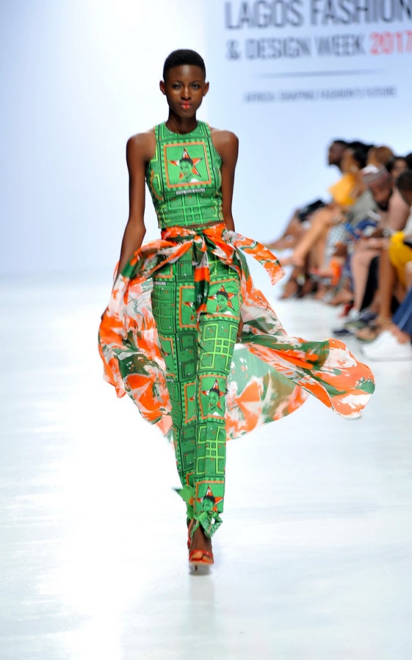 africa inspiredModel wearing a piece from the Africa Inspired Fashion by Heineken at the Heineken Lagos Fashion And Design Week 2017 009
