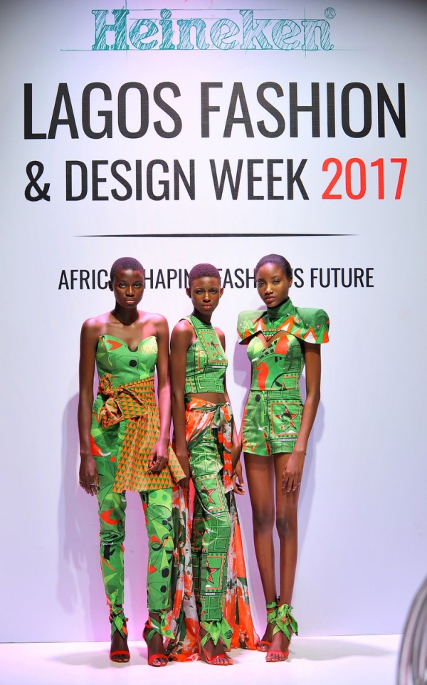 africa inspiredModels at the Heineken Lagos Fashion and Design Week 2017