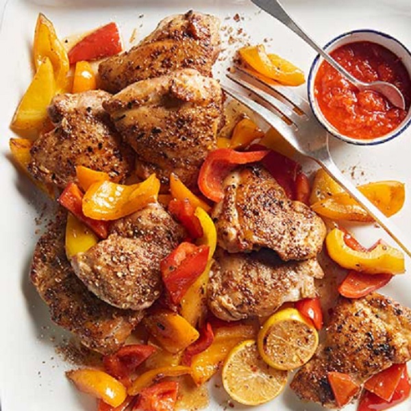 Moroccan Chicken & Peppers