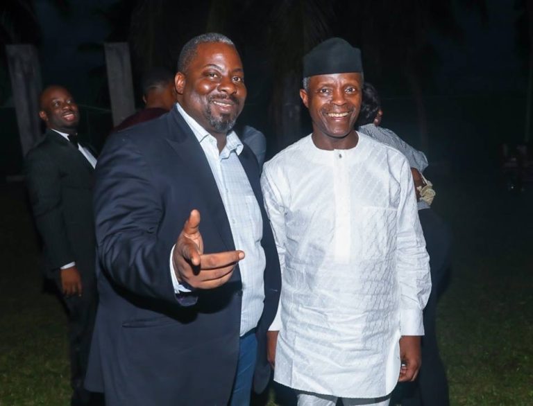 PHOTOS: Osinbajo spends evening with Banky W, Mo Abudu, Kate Henshaw, Ice Prince  %Post Title