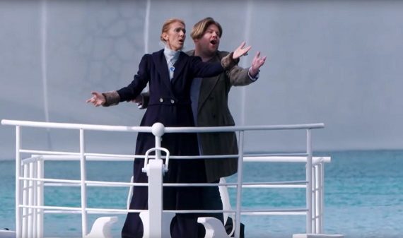 WATCH: Celine Dion recreates iconic 'Titanic' scene with James Corden