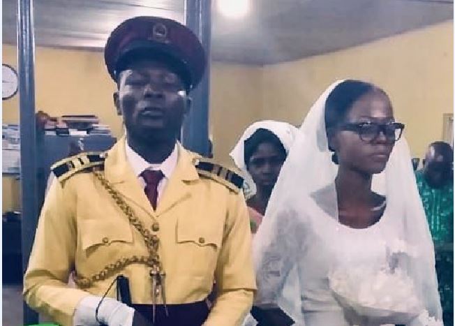 Visually impaired LASTMA officer weds heartthrob