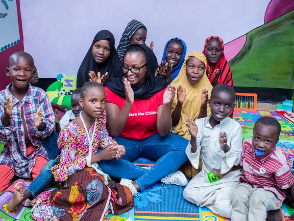 DJ Cuppy visits children displaced by Boko Haram in Maiduguri
