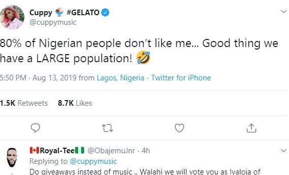 TRENDING: ‘80% of Nigerian’ sparks Twitter reactions
