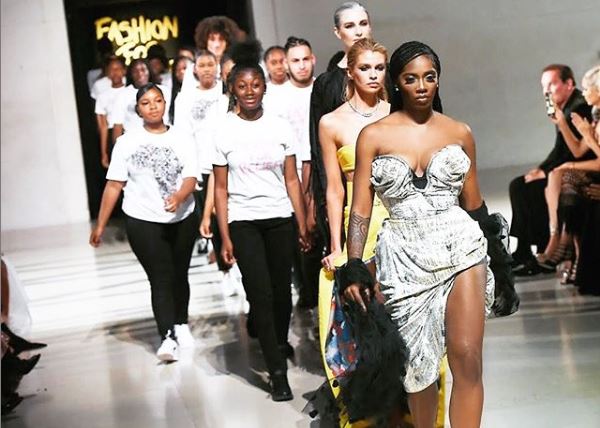 ICYMI: Tiwa Savage graces the runway for Naomi Campbell