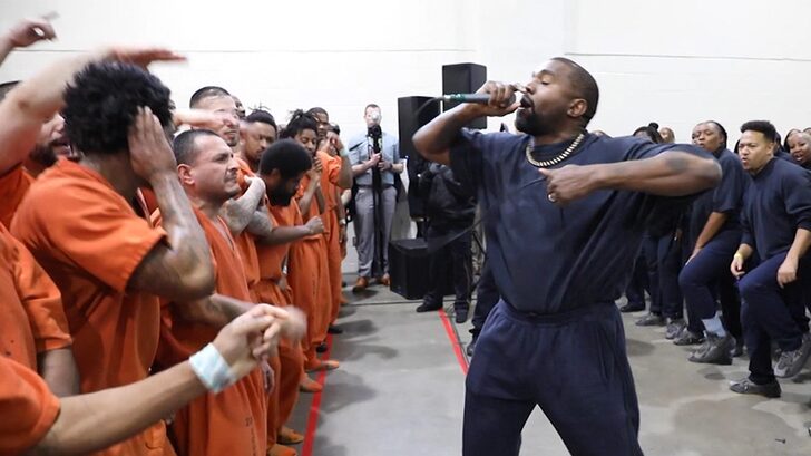 WATCH: Kanye West thrills jail inmates to ‘Jesus is King’