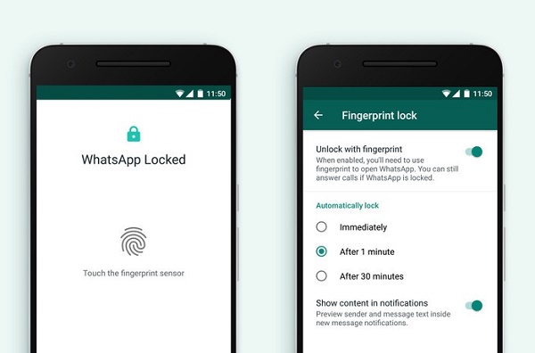 WhatsApp introduces fingerprint lock feature for Android users