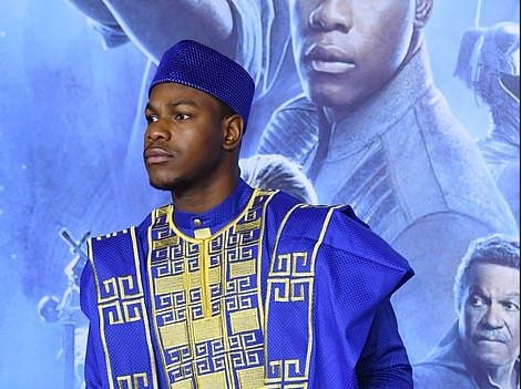 John Boyega dazzles in traditional clothing at 'Star Wars' premiere