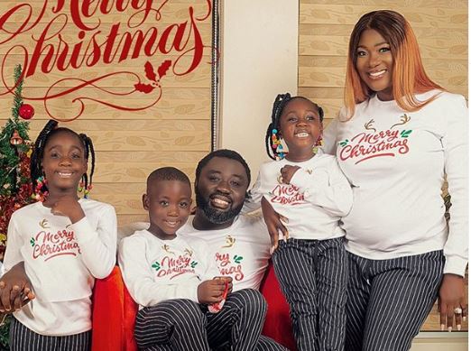 PHOTOS: Nigerian celebrities glimmer alongside family in Christmas outfits