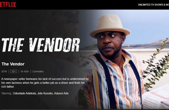 WATCH: 'The Vendor', Odunlade Adekola's comedy now on Netflix