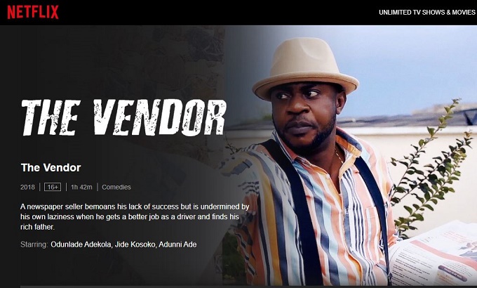 WATCH: 'The Vendor', Odunlade Adekola's comedy now on Netflix