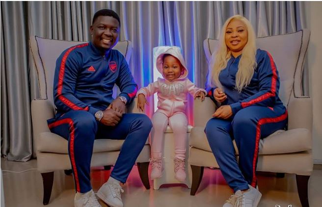 Seyi Law marks wedding anniversary with wife