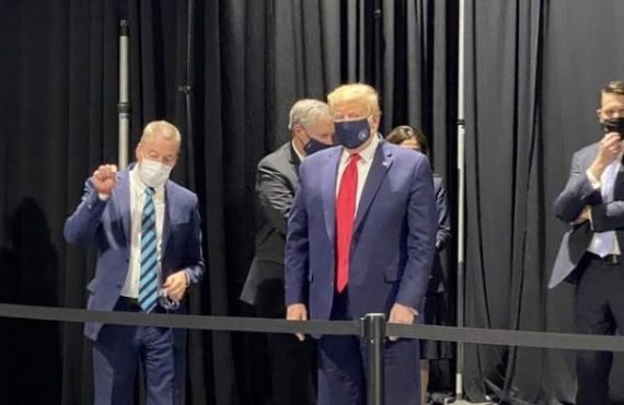 COVID-19: Trump finally pictured wearing a face mask