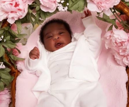 Mercy Johnson shares photos of fourth child — three weeks after birth