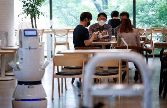 COVID-19: S'Korean cafe hires robots to serve coffee amid social distancing