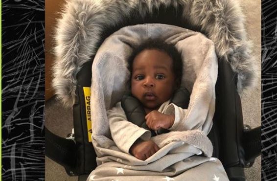 Zlatan finally shares photos of new baby to mark Children's Day