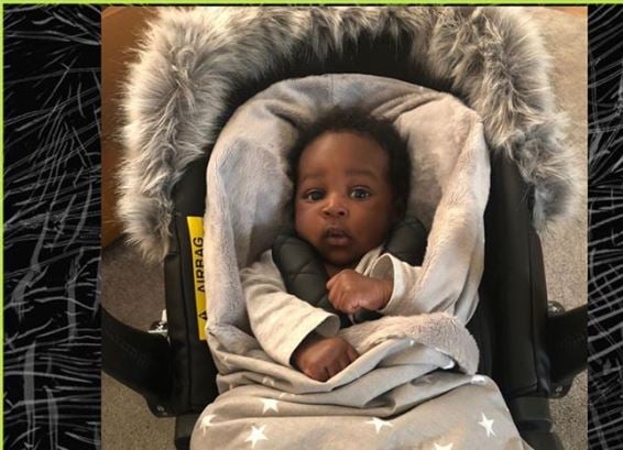 Zlatan finally shares photos of new baby to mark Children's Day