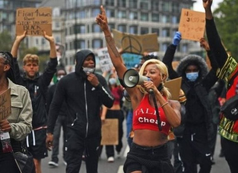 WATCH: Protesters dance to Burna Boy’s ‘Ye’ during Black Lives Matter rallies in UK, Germany