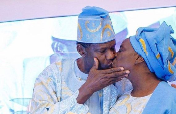 Adeboye celebrates wife’s 72nd birthday with a passionate kiss