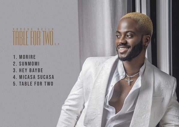 DOWNLOAD: Korede Bello drops 5-track EP 'Table For Two'