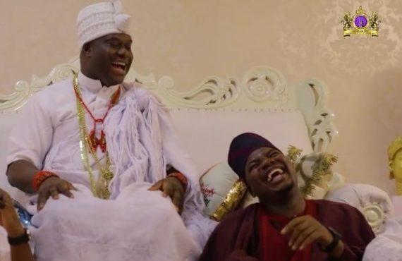 VIDEO: Ooni makes comedy debut in Mr Macaroni skit