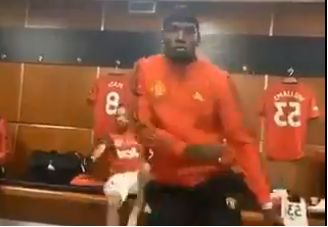 IVIDEO: Pogba shows off dance moves as Ighalo plays Wizkid's Soco in changing room