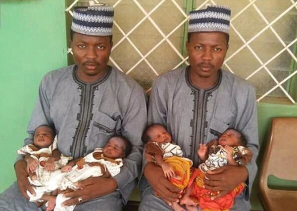 SPOTLIGHT: Married to twins on same day, these twin brothers’ wives birthed twins — 48 hours apart