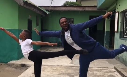 Darey Alade meets ballet boy who danced in rain in viral video