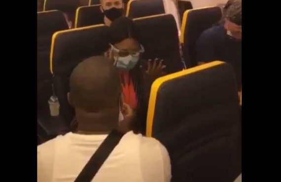 VIDEO: Nigerian man proposes to girlfriend onboard an international flight