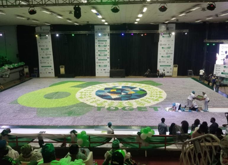 Nigeria sets world record with 60,000 cupcakes mosaic to mark 60th independence