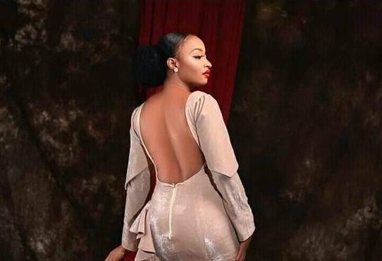 Rahama Sadau under fire for wearing backless gown