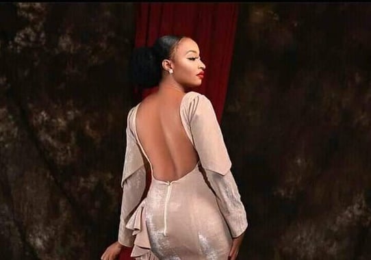 Rahama Sadau under fire for wearing backless gown