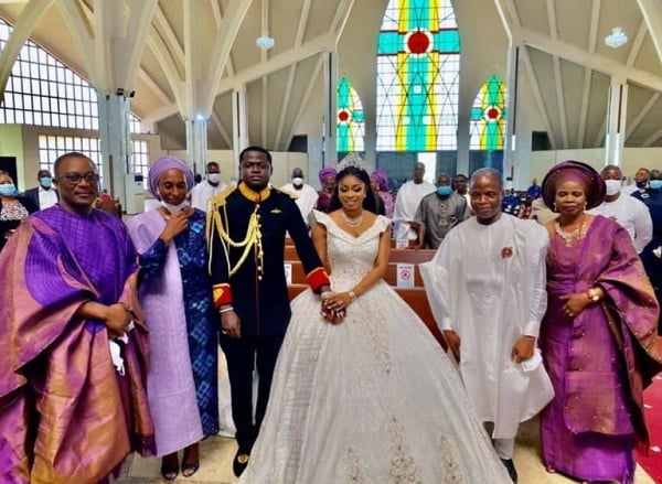 PHOTOS: Osinbajo, Lawan, Davido grace wedding of Smart Adeyemi's daughter