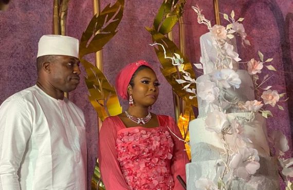 PHOTOS: Tambuwal, Laycon, Timi Dakolo grace Dimeji Bankole's wedding to Bagudu's daughter