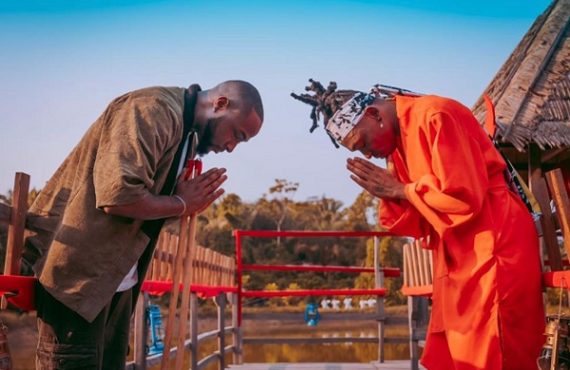 WATCH: Davido teaches Mayorkun martial arts in 'The Best' visuals