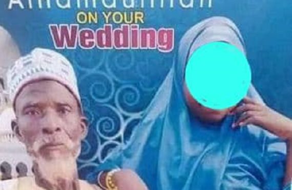 reactions as aged man marries young girl