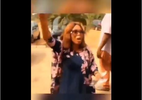 VIDEO: Drama as woman disrupts husband's secret wedding to another lady in Abia
